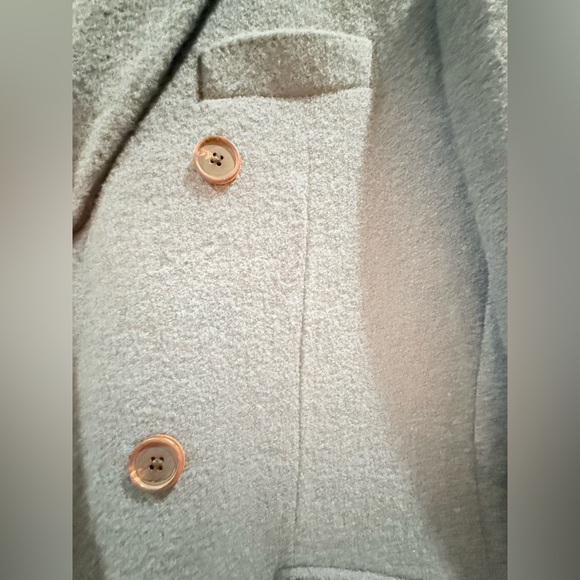 Todd Snyder Light Blue Double-Breasted Light Boucle Italian Wool Overcoat NWT - Picture 6 of 12